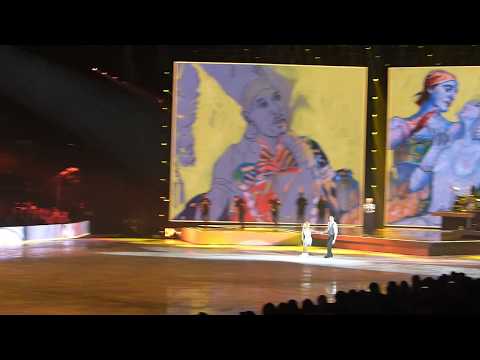 Art on Ice 2018, A.Savchenko & B.Massot with E.Sandé