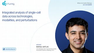 When AI Meets Biology Webinar | Dr. Rahul Satija | Integrated analysis of single-cell data