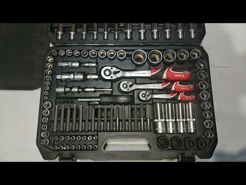 Набор инструментов YATO 128 шт. (квадрат 1/4, 3/8, 1/2) YT-38872 Набор инструментов YATO 128 шт. (квадрат 1/4, 3/8, 1/2) YT-38872