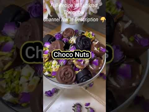 Choco Nuts Chocolate : Step By Step Guide | How to make homemade chocolate #shorts