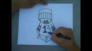 How to Draw a cholo Gangsta - como dibujar un cholo