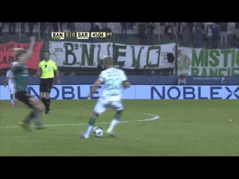 Expulsión de Rossi. Banfield 0 - Sarmiento 0. Fecha 13. Primera División 2016.
