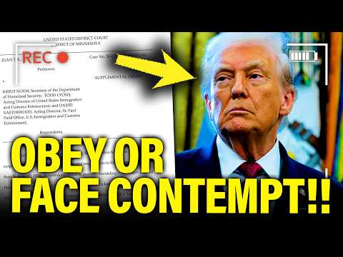 FED UP Judge THREATENS Trump Regime with CRIMINAL CONTEMPT