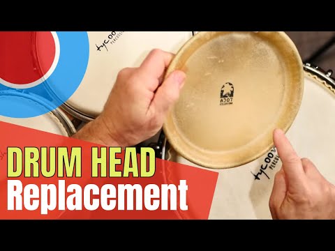 Bongo or Conga Head Replacement - Easy Tutorial