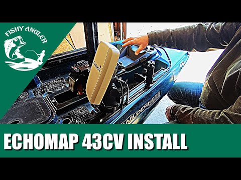 Garmin EchoMap Plus 43cv kayak installation