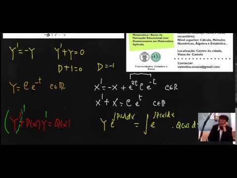Resolução de um sistema de equações diferenciais