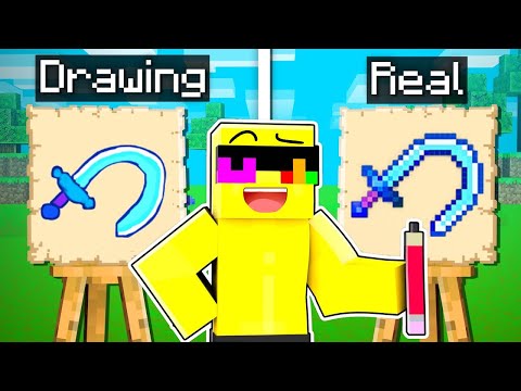 Sunny Gets ANYTHING HE DRAWS In Minecraft!