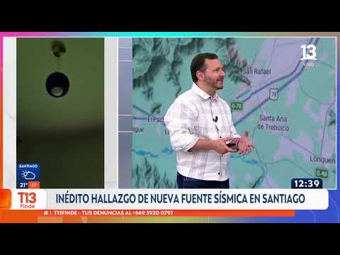 Inédito hallazgo de nueva fuente sísmica en Santiago