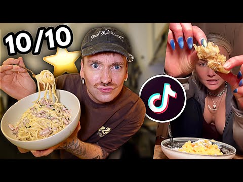 Ich teste nur 10/10 ⭐️ TikTok Rezepte! (Vegan!!)