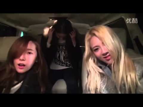 HD 140227 SNSD Jessica, Yoona and Hyoyeon Funny Dance in a Car