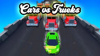 Cars vs Trucks game in ROBLOX roblox games #roblox #gameplay