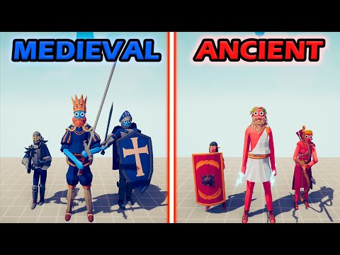 MEDIEVAL TEAM vs ANCIENT TEAM - Totally Accurate Battle Simulator | TABS