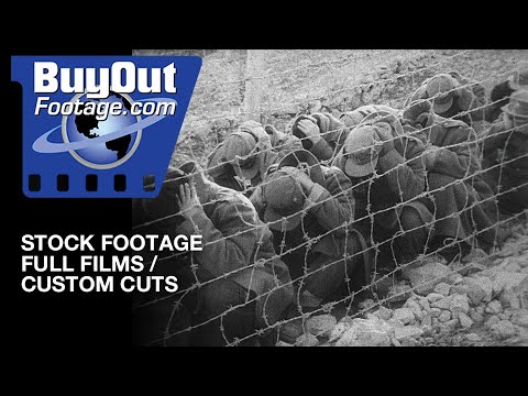 POWs RIOT ON PRISON ISLAND KOREA 1952 HD Stock Footage