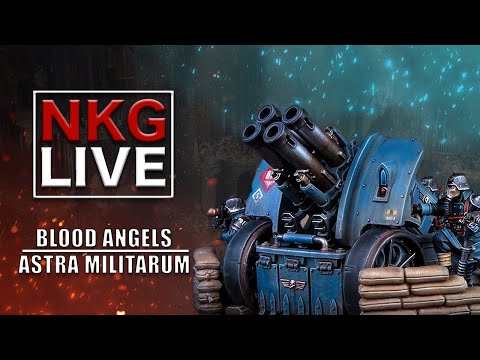 Blood Angels Vs Astra Militarum Krieg - Warhammer 40K Battle Report | NKG Live
