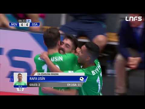 Gol Rafa Usín (4-4) Movistar Inter - Osasuna Magna. 1Div, J18