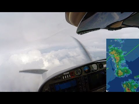 EXTREME Weather IFR Hand Flying DA40