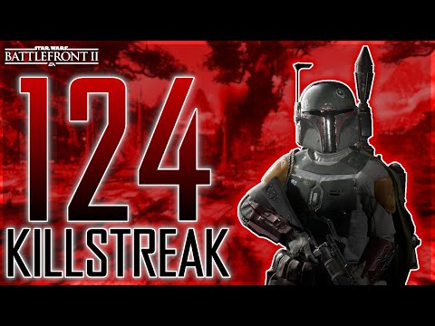 Boba Fett 124 Killstreak on Kashyyyk | Star Wars Battlefront 2