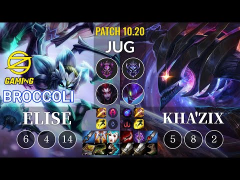 OZ BroCColi Elise vs Kha'Zix Jungle - KR Patch 10.20