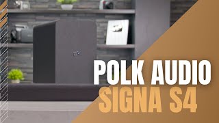Video thumbnail for Polk Audio Signa S4 Atmos Soundbar by Abt Electronics