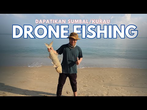 Drone fishing, dapat ikan sumbal/kurau babon bosku !!