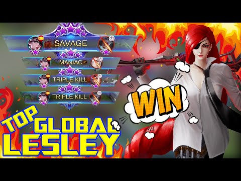 SAVAGE!! New Meta Lesley | New Best Build Lesley | Top Global Lesley ~ Mobile Legends