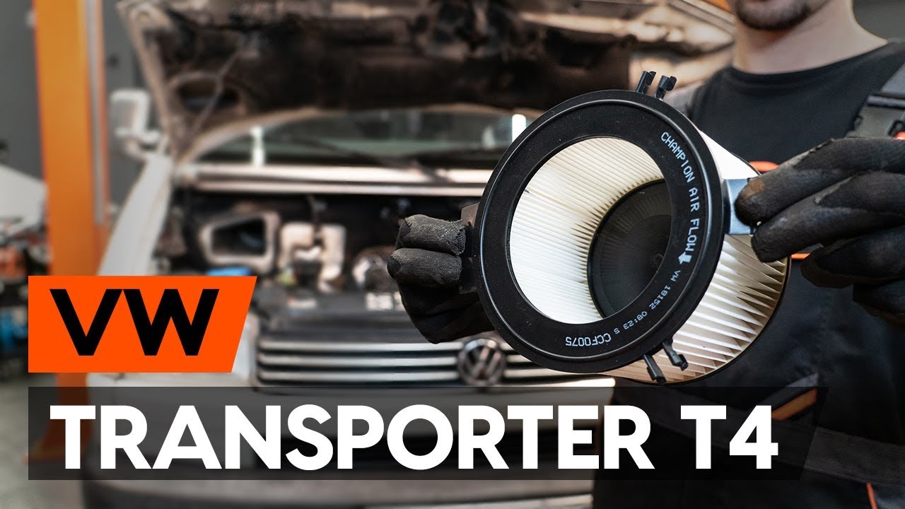 Como mudar filtro habitáculo em VW Transporter T4 - guia de substituição