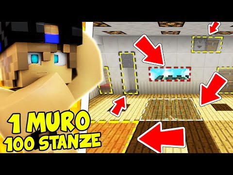 COME VIVERE DENTRO un MURO con 100 STANZE SEGRETE! - Minecraft ITA