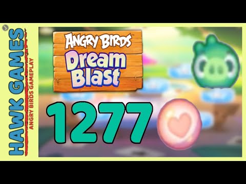Angry Birds Dream Blast Level 1277 - Walkthrough, No Boosters
