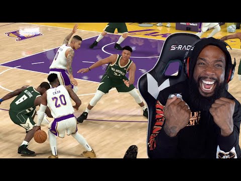 I Caught Giannis Ankles Stumbling! Lakers vs Bucks Game 2! NBA 2K20 Mycareer Ep 41