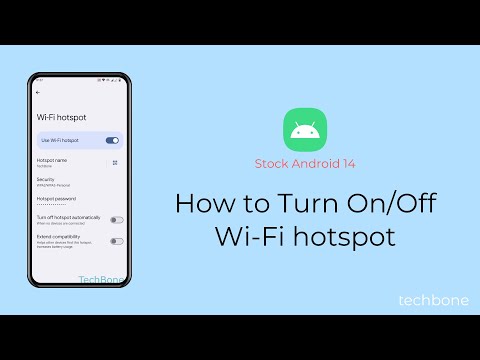 How to Turn On/Off Wi-Fi hotspot [Android 14]
