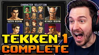 Tekken 1 Complete - All Main Characters Displayed