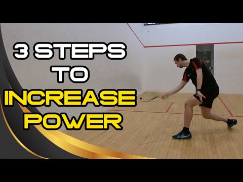 Squash | 3 Steps to Increase POWER | For Beginners