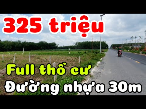 Đất 325 triệu đường nhựa 30m full thổ cư ở xã Long Chữ Tây Ninh cách TPHCM 70km