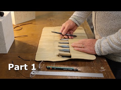 Hand carving lettering on stone. Part 1