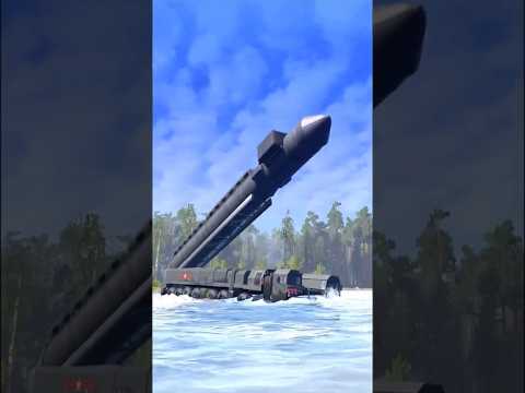 كسر السيارة 😲.. لحظة إطلاق #صاروخ نووي من على #شاطئ_البحر