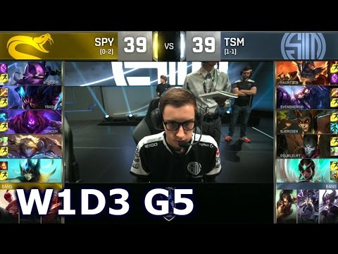 TSM vs SPY - Worlds 2016 Week 1 Day 3 Group D | LoL S6 World Championship TSM vs Splyce G1 Worlds