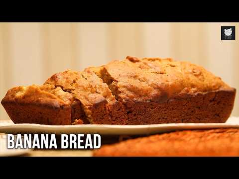 Moist & Fluffy Walnut Banana Bread Recipe | Easy Homemade Banana Cake