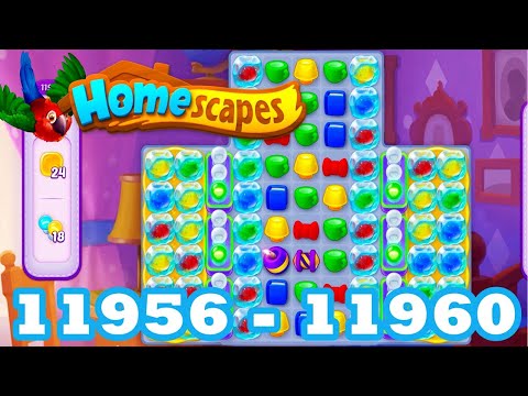 Homescapes Level 11956 - 11960 HD 3 - match puzzle Gameplay | android | IOS | 11957 | 11958 | 11959