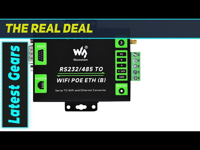 Vídeo relacionado con Waveshare Servidor serie de grado industrial RS232/RS485 a WiFi y Ethernet, convertidor Ethernet a WiFi con carcasa de metal, puerta de enlace Modbus/puerta de enlace MQTT, compatible con montaje en