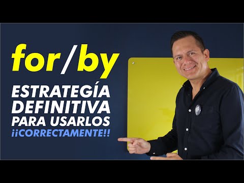 FOR vs. BY use this strategy to use them correctly.