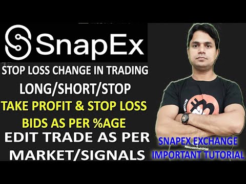 How to use Long/Short | Stop Loss & Take Profit at once| Stop Loss strategy | Snapex Important Video Video