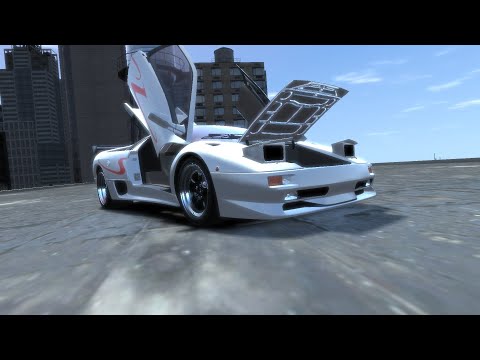 GTA IV 1997 LAMBORGINI DIABLO SV CRASH TESTING