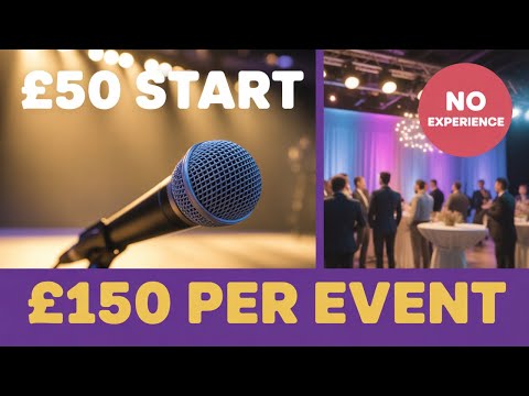 Start an Event MC Business: Start This for Under £300 - low-cost business idea