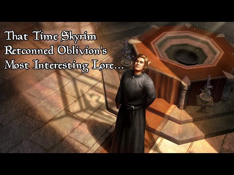 That Time Skyrim Retconned Oblivion's Most Interesting Lore...