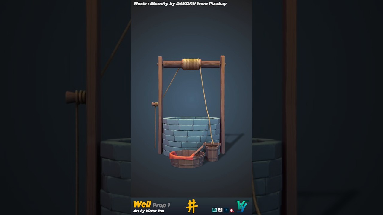 Ancient Chinese Well 3D Model