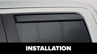 WeatherTech Rear WeatherTech Side Window Deflector Installation
