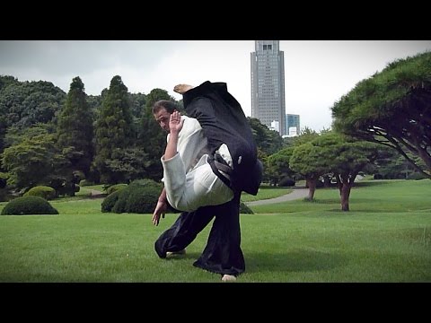 Harmonious Aikido - Guillaume Erard in Shinjuku Gyoen (July 2013)