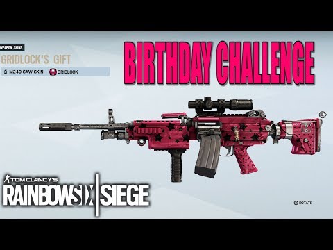 Gridlock's Gift Weapon Skin Birthday Challenge - Rainbow Six Siege