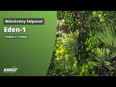 Eden-1 - műnövény falpanel (1 méter x 1 méter) 🍀 Színpompás éden a falon színes műnövényekkel!