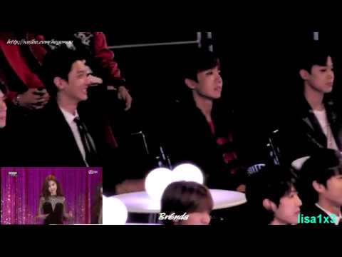 141203 EXO, BTS reaction to Girl's Day & Ailee Collaboration @MAMA 2014